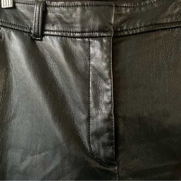 Aritzia Babaton black vegan leather pants size 8 - Picture 6 of 14